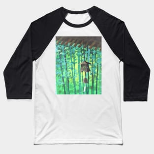 Meditation Zen Japanese Garden Wind Chime Bamboo Baseball T-Shirt